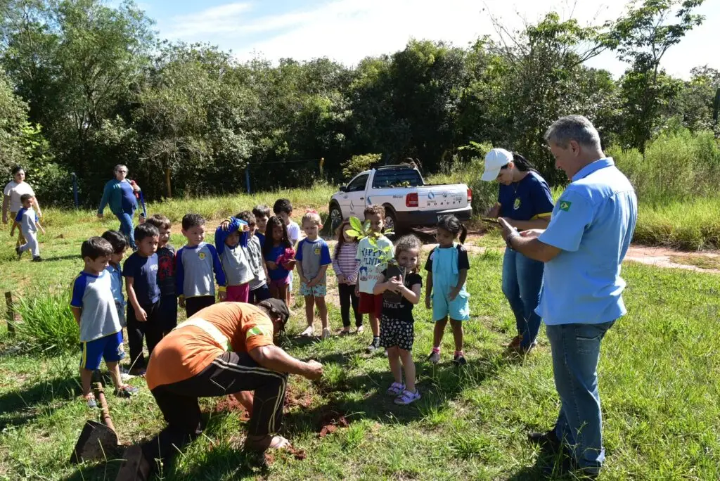 Iguatemi: Alunos do Pré I e Pré II da Educação Infantil Sala Arco-Íris participaram de aula sobre preservação ambiental