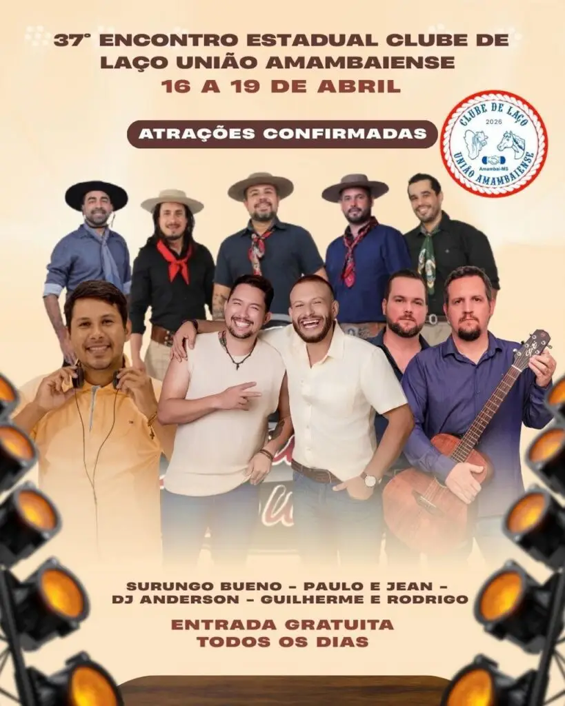 Amambai se tornará neste final da semana a capital do laço comprido de Mato Grosso do Sul