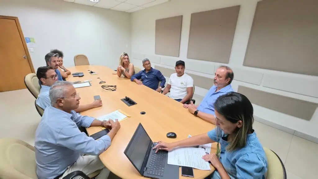 Com deputado Pedrossian Neto, presidente da Câmara e vereadores levam demandas de Amambai à Energisa