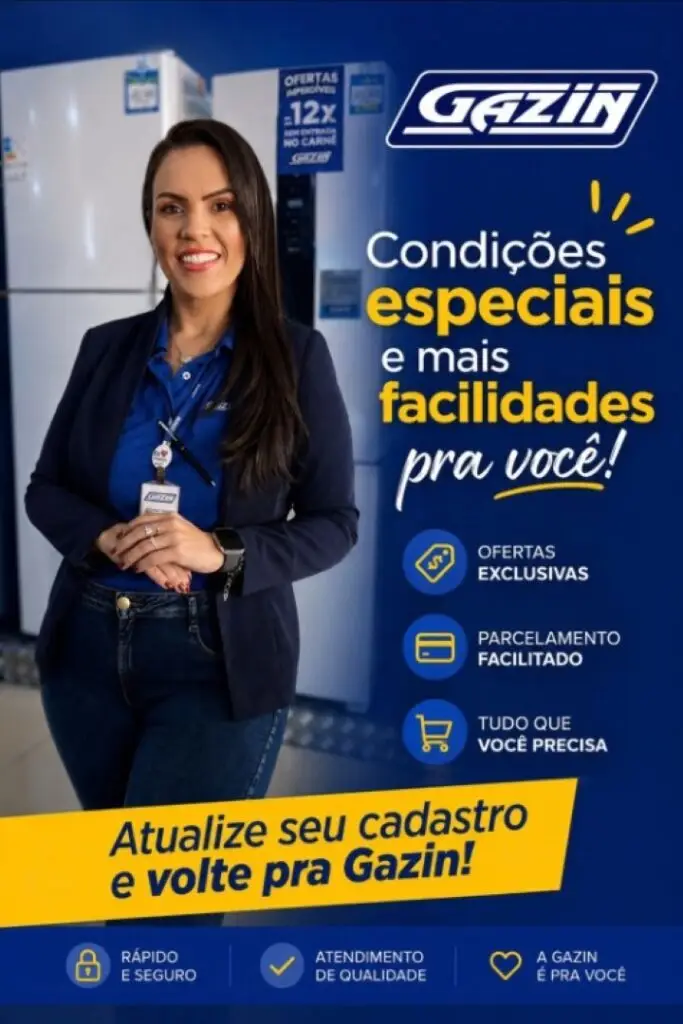 Gazin lança campanha “Fecha Mês” com ofertas especiais até esta quinta-feira