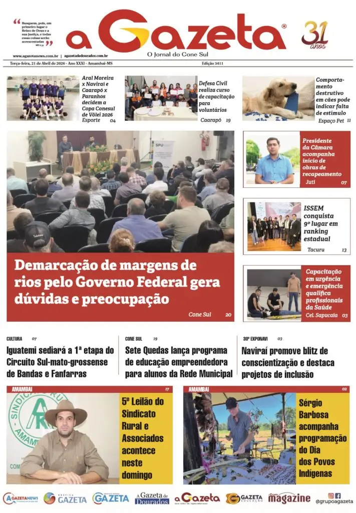 Jornal A Gazeta – Edição de 21 de abril de 2026
