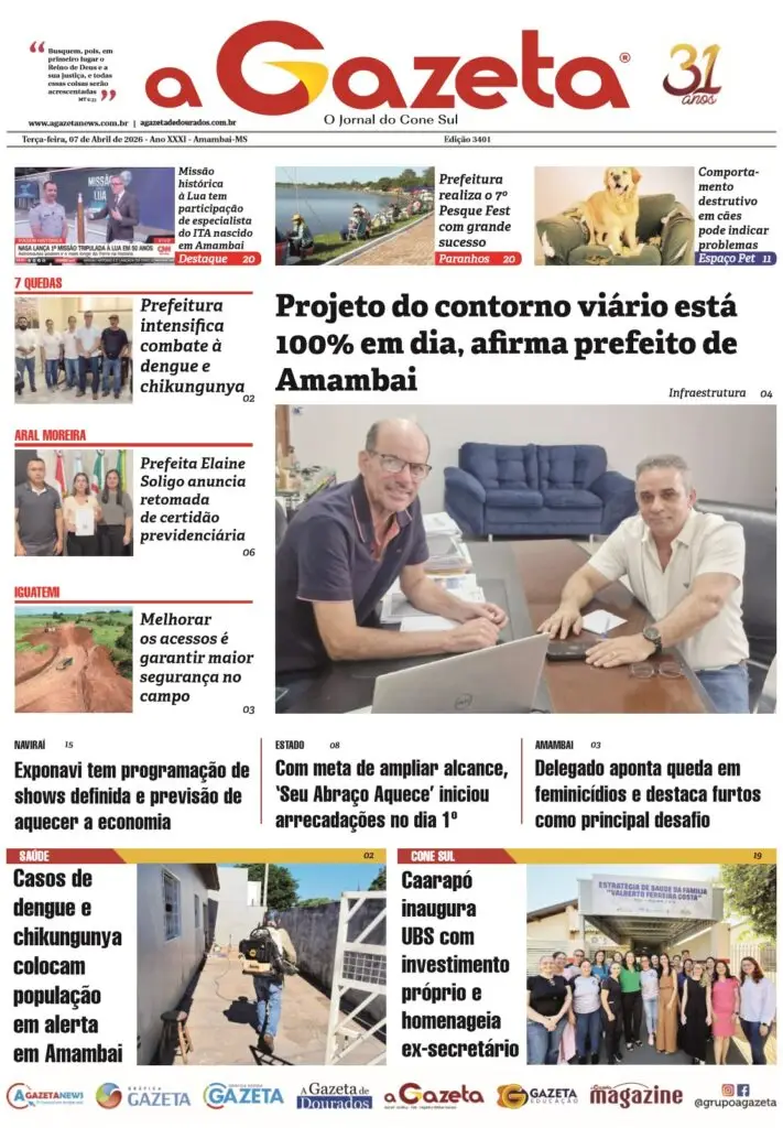 Jornal A Gazeta – Edição de 07 de abril de 2026