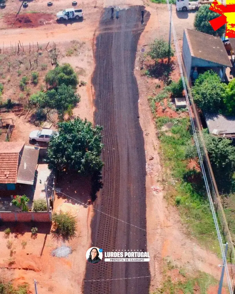 Caarapó avança com obras de pavimentação e iluminação em diferentes regiões do município