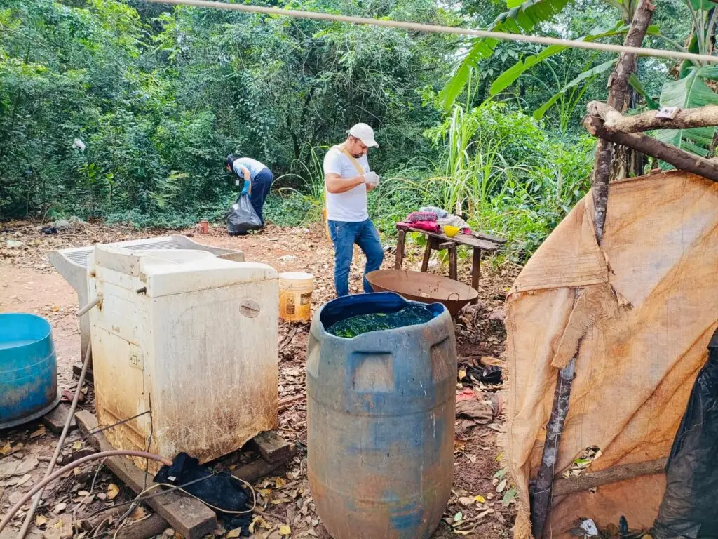 Ação conjunta mobiliza comunidade indígena no combate à dengue em Amambai