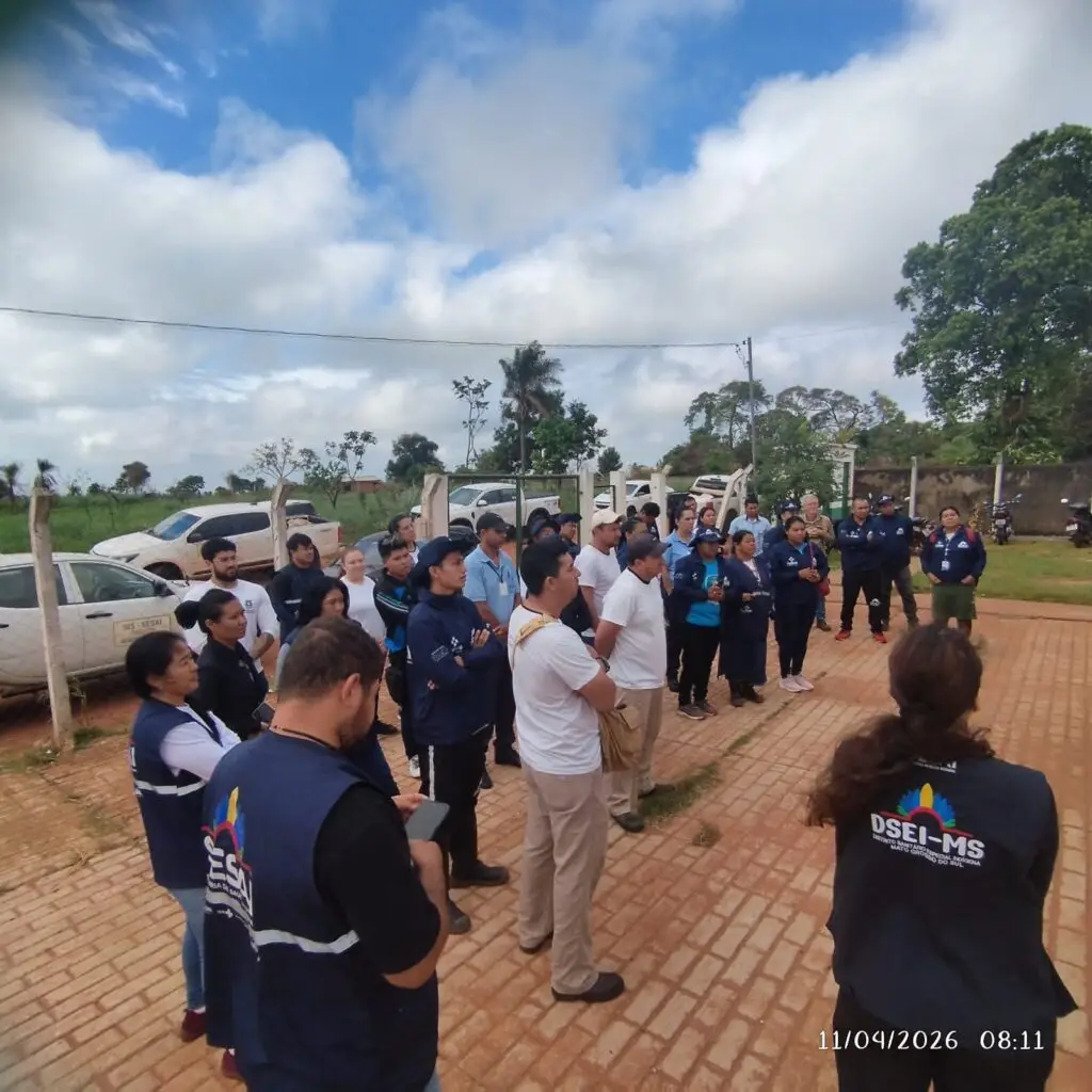Ação conjunta mobiliza comunidade indígena no combate à dengue em Amambai