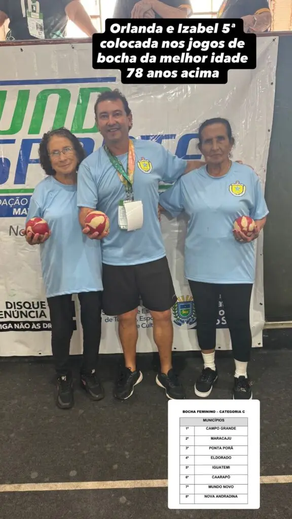 Terceira Idade de Iguatemi se destaca nos Jogos Estaduais na modalidade da bocha, em Ponta Porã