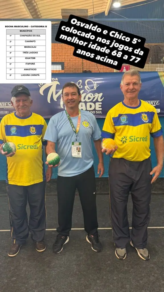 Terceira Idade de Iguatemi se destaca nos Jogos Estaduais na modalidade da bocha, em Ponta Porã