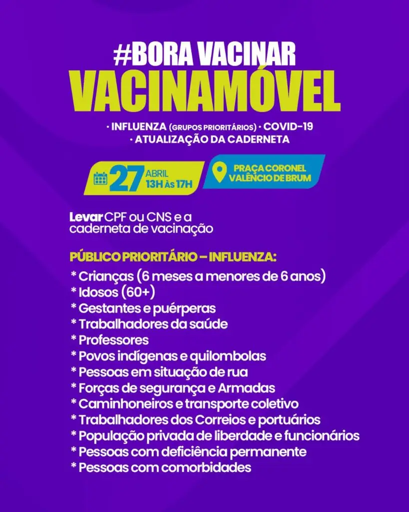 Vacina Móvel leva imunização contra Influenza e Covid-19 à população de Amambai