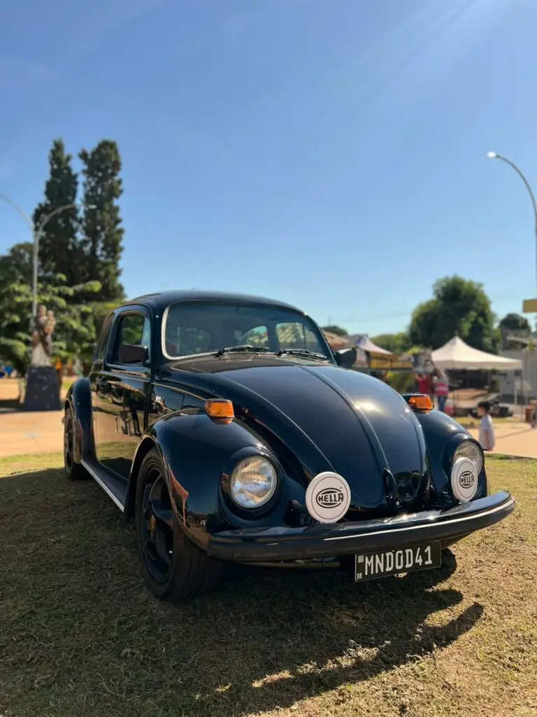 Encontro de carros antigos transforma Praça São José em ponto de cultura e lazer em Amambai