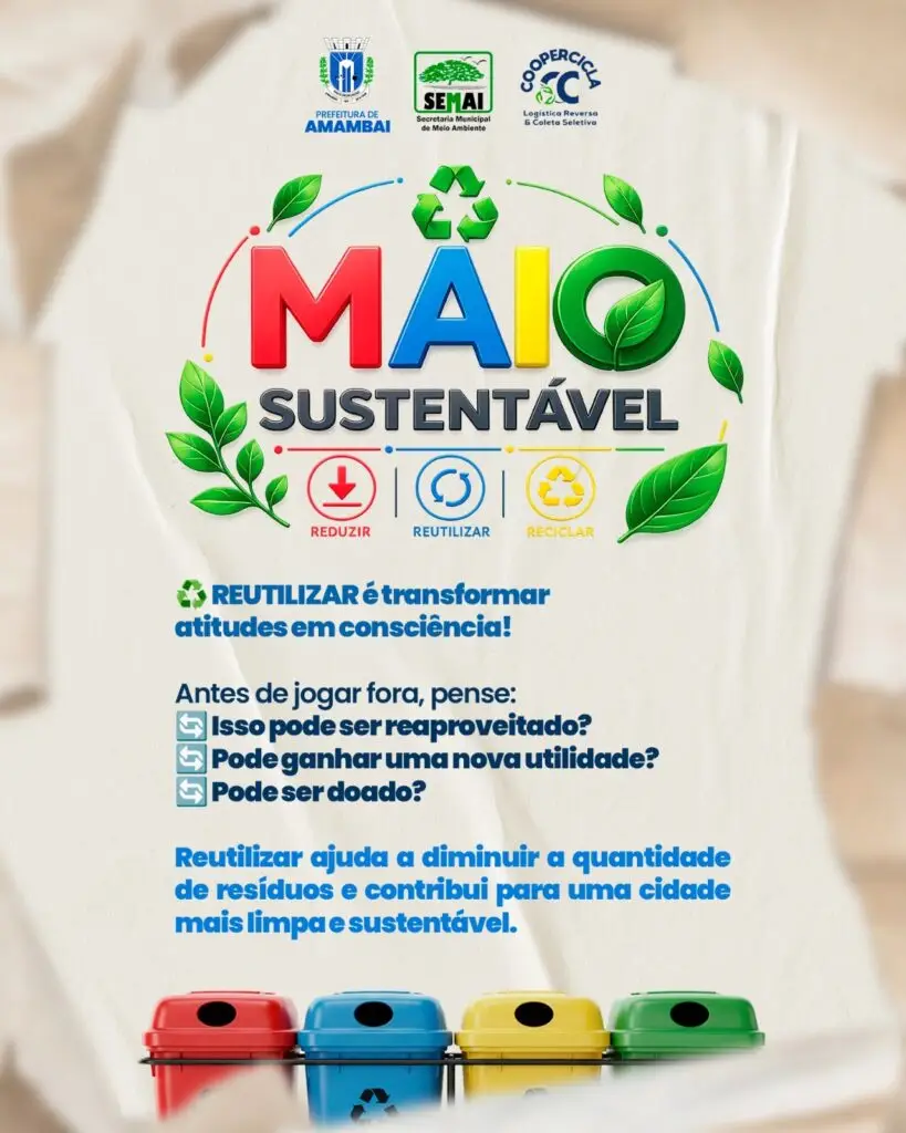 Secretaria de Meio Ambiente promove conscientização ambiental e incentiva práticas sustentáveis em Amambai