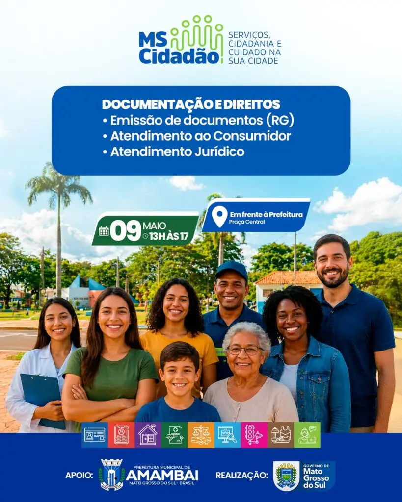 Amambai recebe ação “MS Cidadão” com diversos serviços gratuitos à população