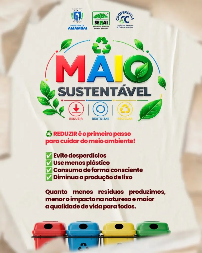Secretaria de Meio Ambiente promove conscientização ambiental e incentiva práticas sustentáveis em Amambai