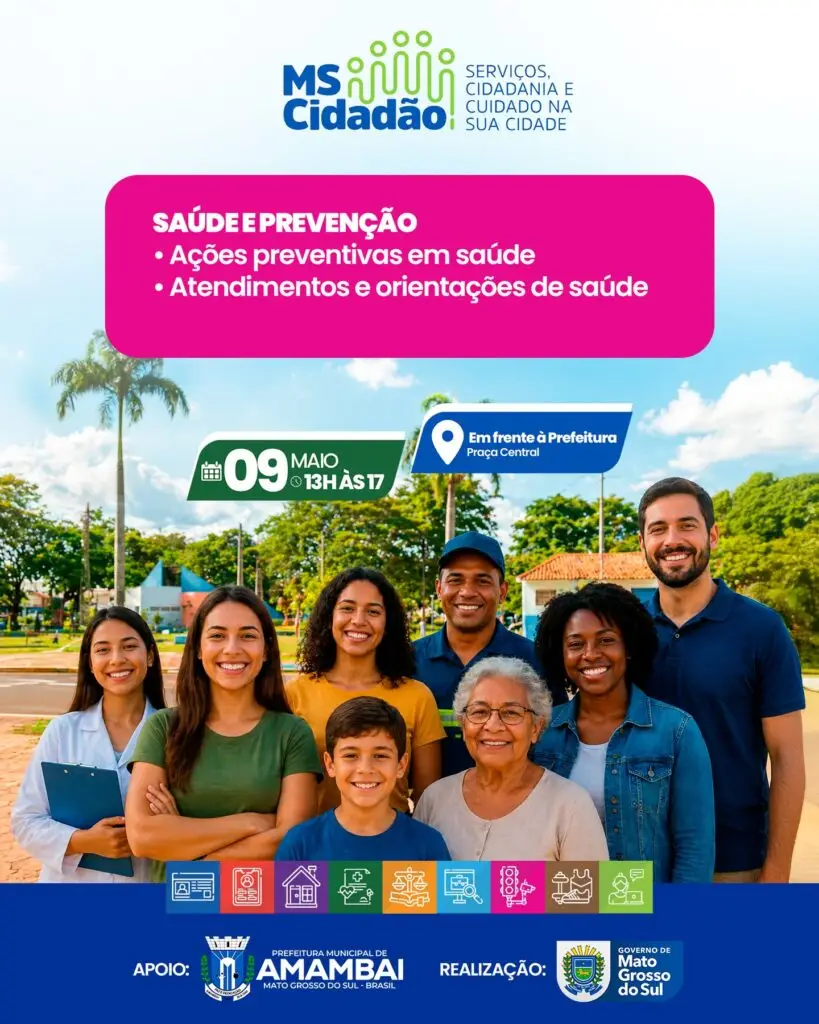 Amambai recebe ação “MS Cidadão” com diversos serviços gratuitos à população