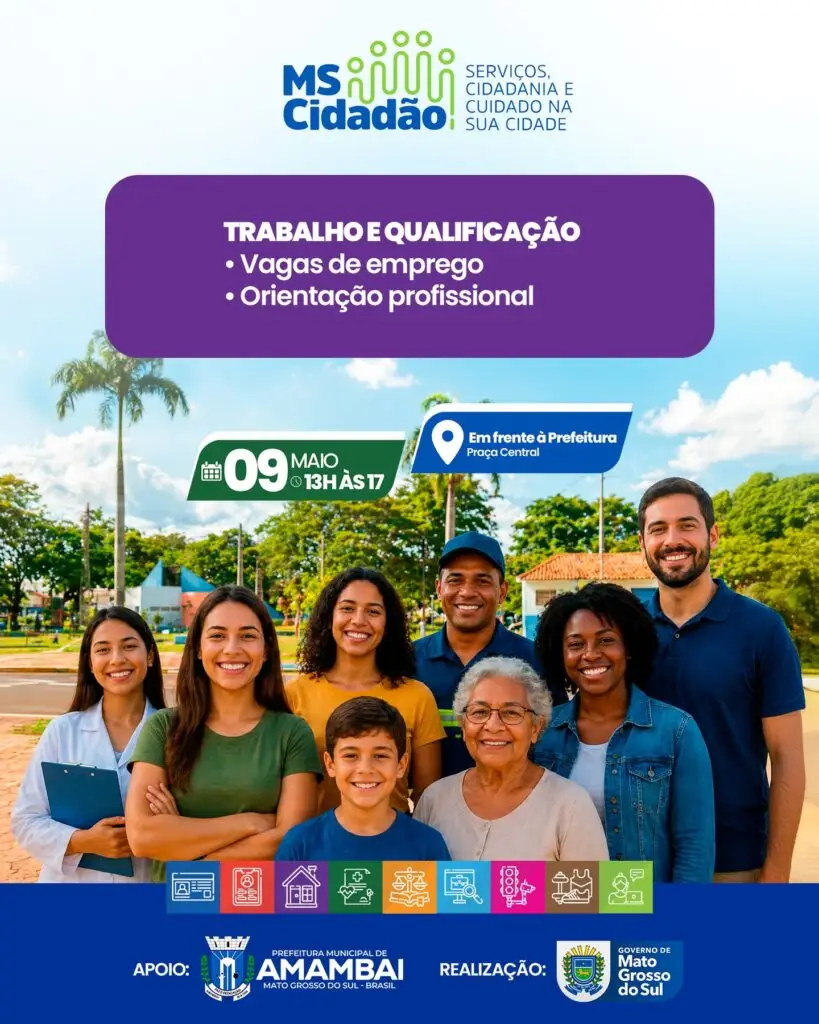 Amambai recebe ação “MS Cidadão” com diversos serviços gratuitos à população