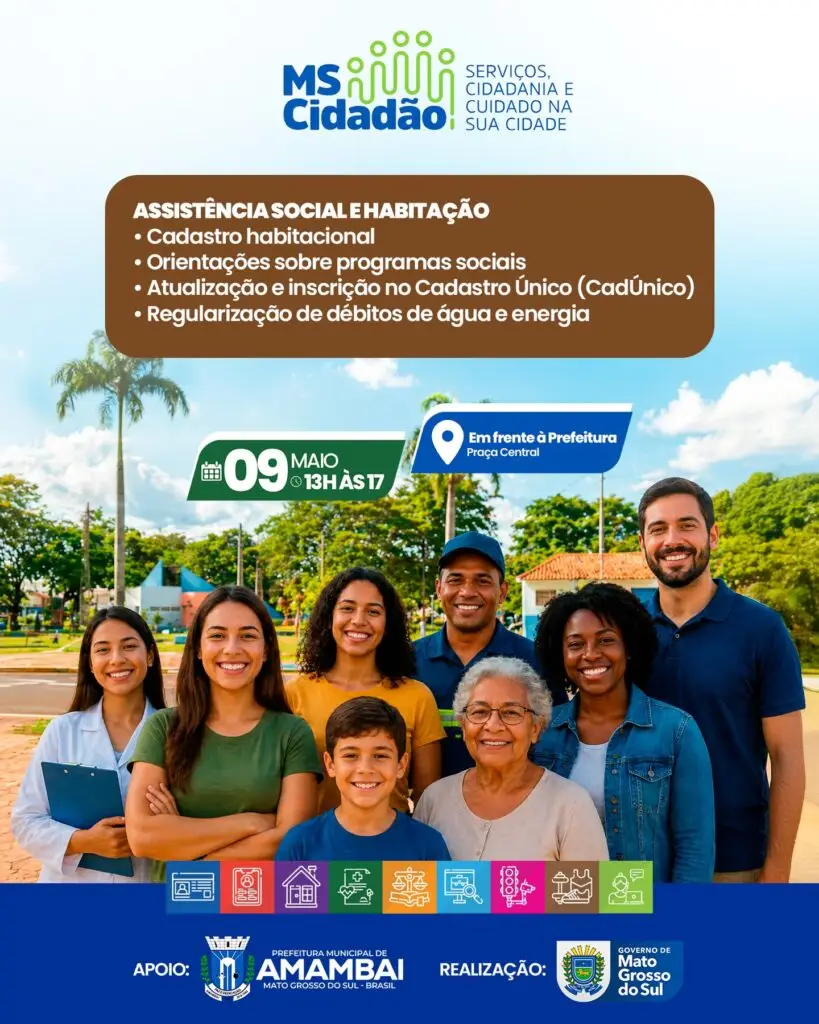 Amambai recebe ação “MS Cidadão” com diversos serviços gratuitos à população