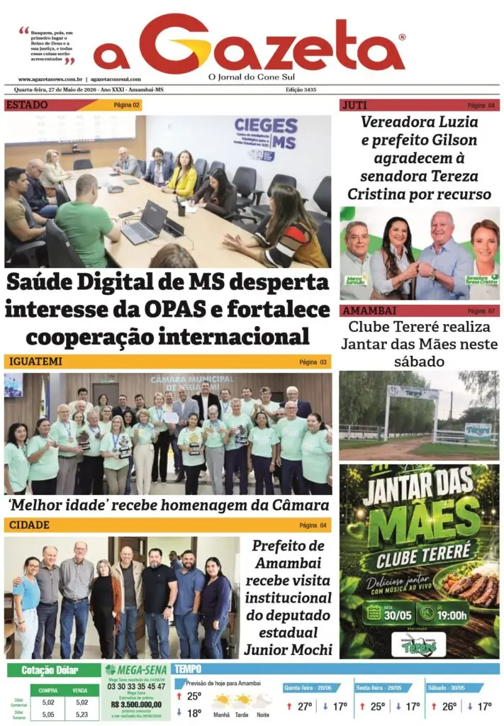 Jornal A Gazeta – Edição de 27 de maio de 2026