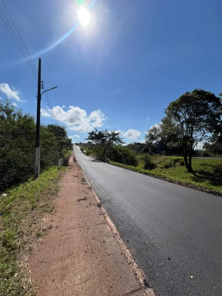 Recapeamento da MS-156 avança e reforça parceria entre Prefeitura de Amambai e Governo do Estado