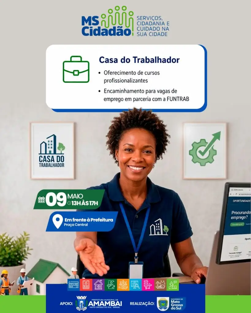 Prefeitura de Amambai levará ampla oferta de serviços ao MS Cidadão promovido pelo Governo do Estado de Mato Grosso do Sul