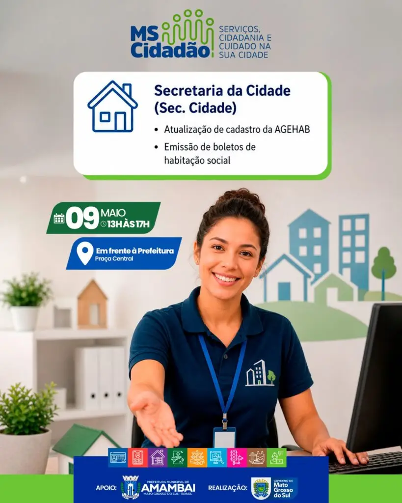 Prefeitura de Amambai levará ampla oferta de serviços ao MS Cidadão promovido pelo Governo do Estado de Mato Grosso do Sul