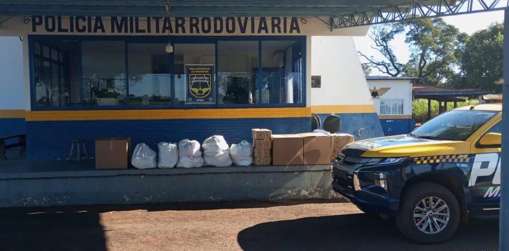 Amambai: BPMRv apreende eletrônicos, perfumes e mercadorias estrangeiras durante fiscalização na MS-386