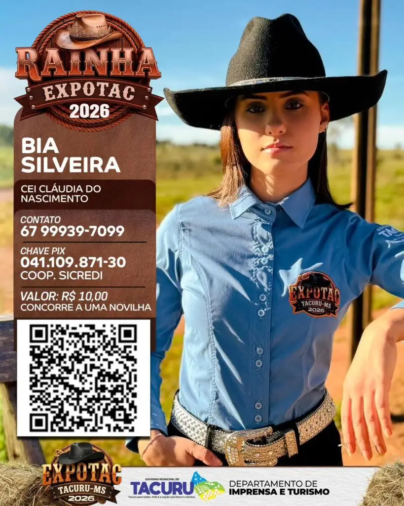 Concurso Rainha EXPOTAC 2026 une beleza, solidariedade e apoio a instituições de Tacuru Concurso Rainha EXPOTAC 2026 une beleza, solidariedade e apoio a instituições de Tacuru