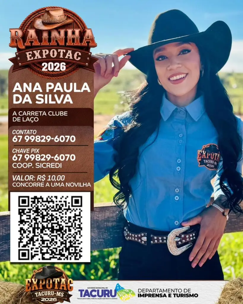 Concurso Rainha EXPOTAC 2026 une beleza, solidariedade e apoio a instituições de Tacuru Concurso Rainha EXPOTAC 2026 une beleza, solidariedade e apoio a instituições de Tacuru