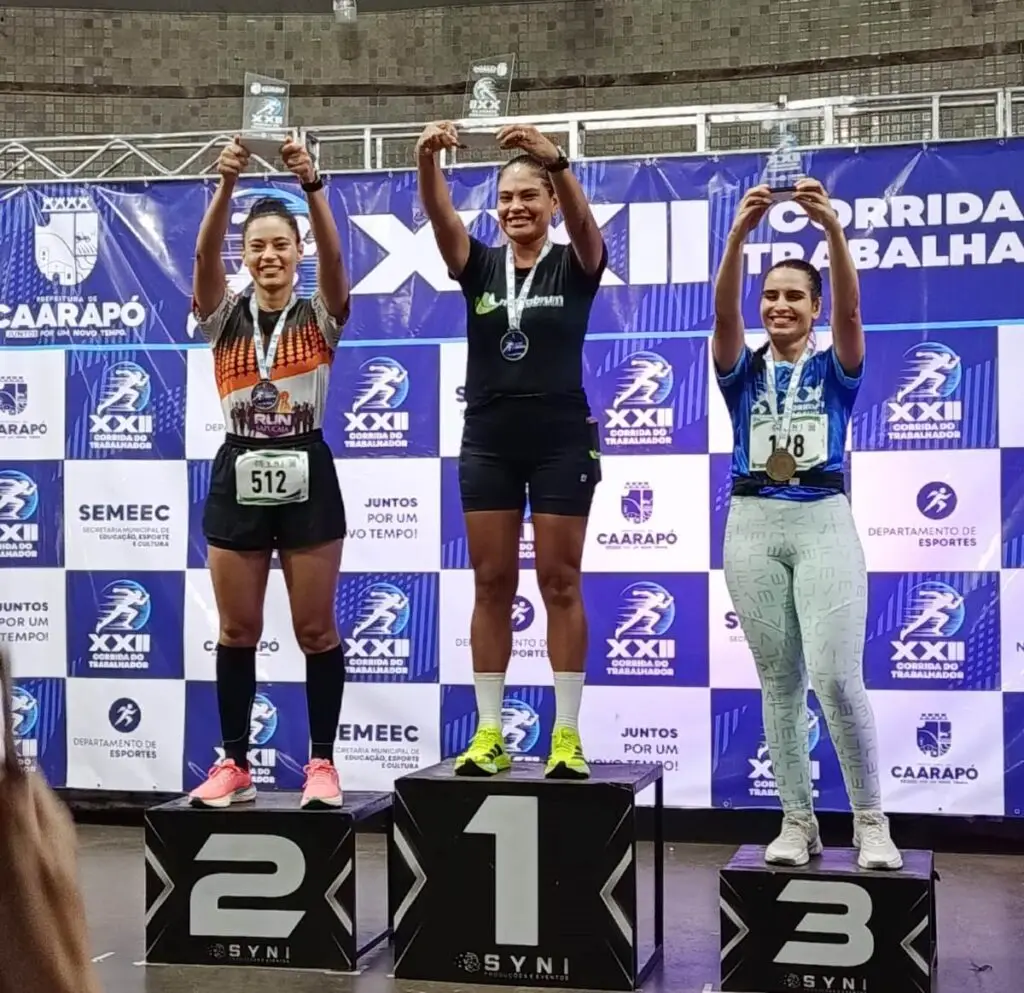 Atletismo de Coronel Sapucaia foi destaque em corridas pedestre em Aral Moreira e Caarapó