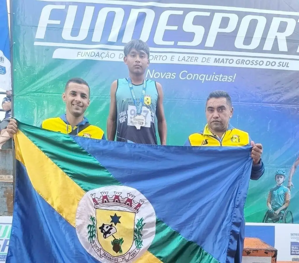 Atleta de Paranhos é “ouro” e “prata” no atletismo dos Jogos Escolares da Juventude de MS em Campo Grande