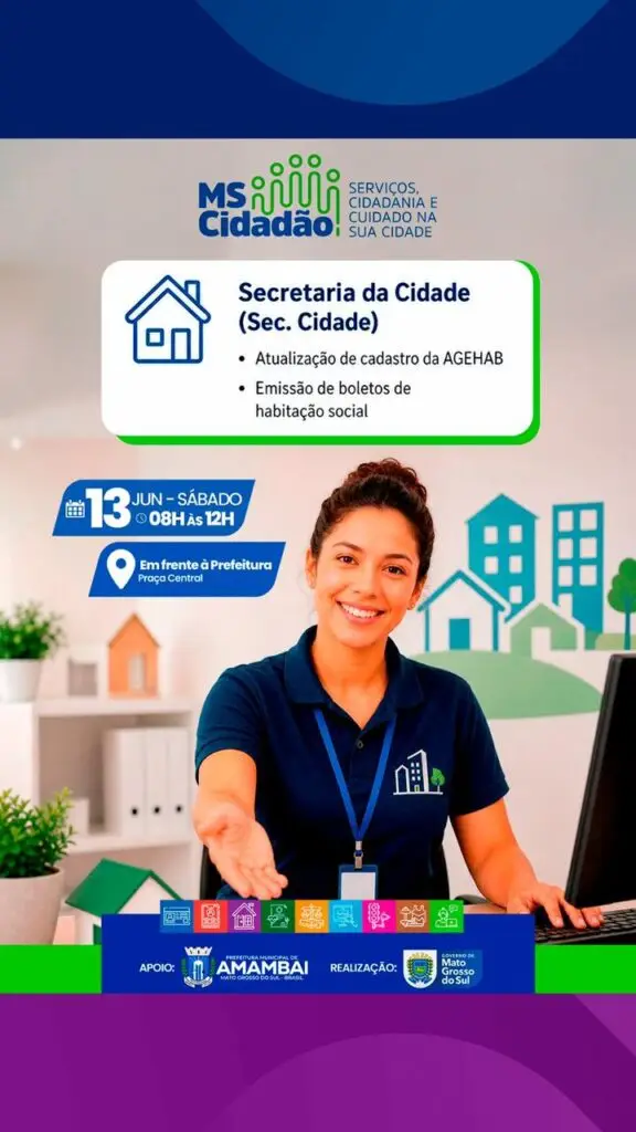 MS Cidadão acontece neste sábado (13) em Amambai com ampla oferta de serviços gratuitos à população MS Cidadão acontece neste sábado (13) em Amambai com ampla oferta de serviços gratuitos à população