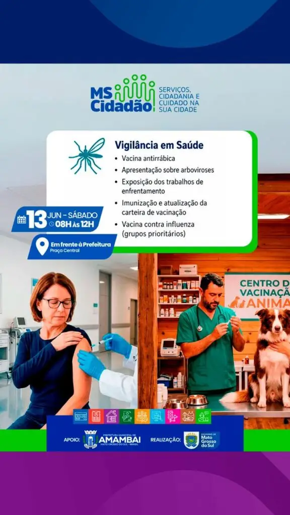 MS Cidadão acontece neste sábado (13) em Amambai com ampla oferta de serviços gratuitos à população MS Cidadão acontece neste sábado (13) em Amambai com ampla oferta de serviços gratuitos à população