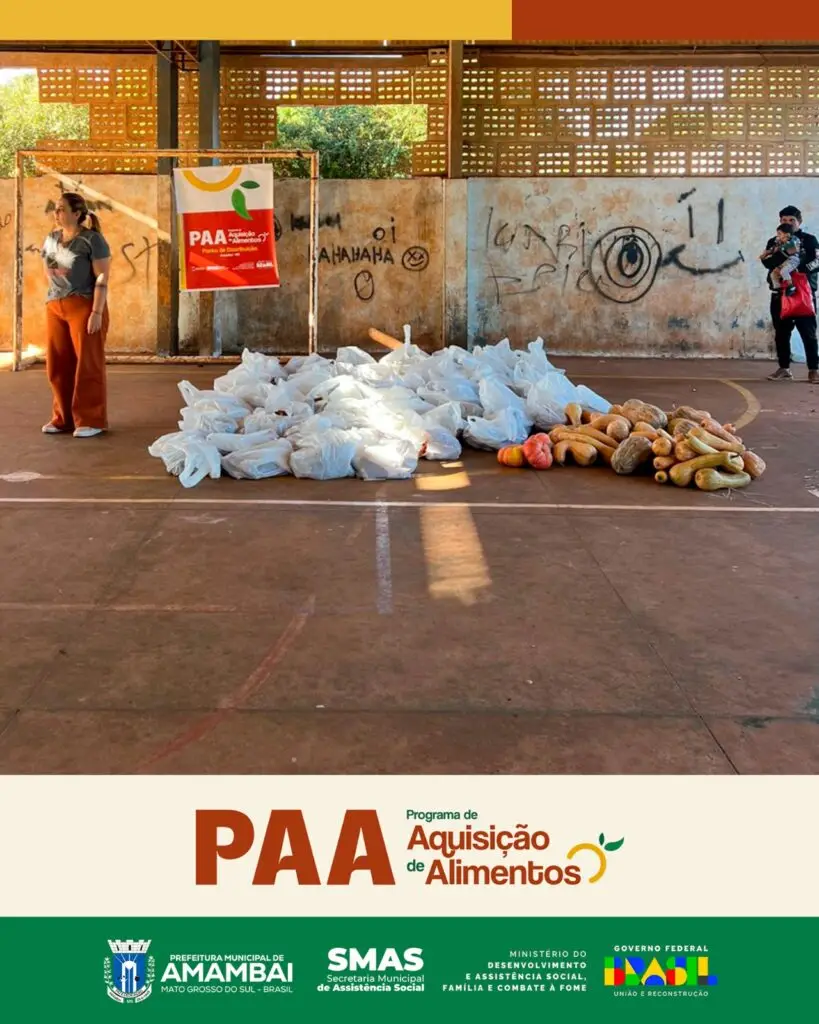 PAA Indígena beneficia 350 famílias com entrega de alimentos na Aldeia Amambai