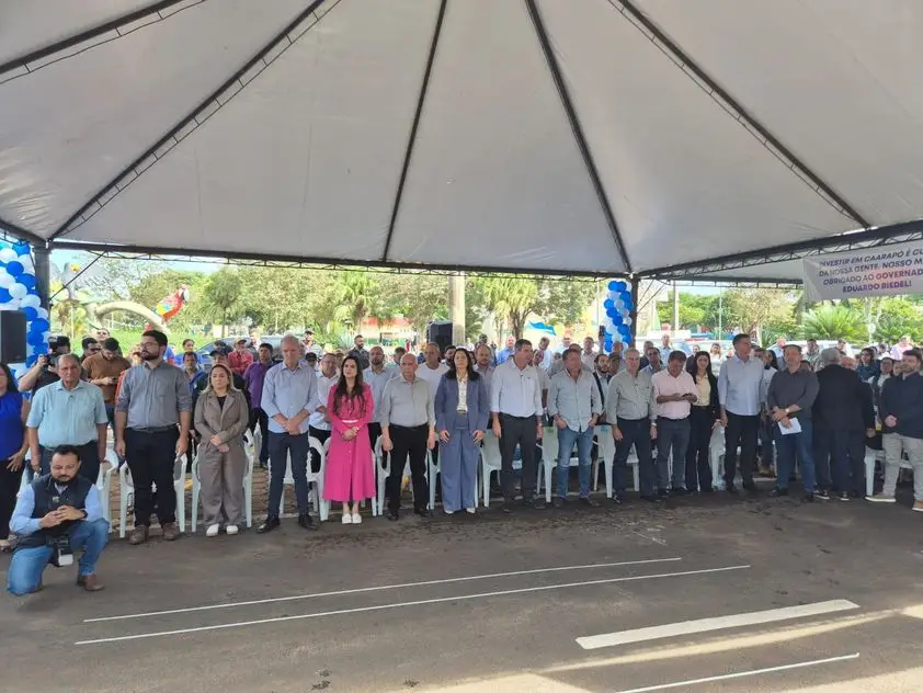 Vereadores de Caarapó recepcionam governador e participam de inauguração do Hospital São Mateus Vereadores de Caarapó recepcionam governador e participam de inauguração do Hospital São Mateus